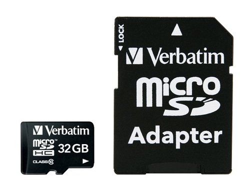 Verbatim - Scheda di memoria flash (adattatore microSDHC per SD in dotazione) -…