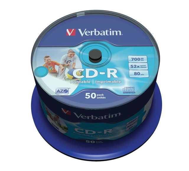 Verbatim DataLifePlus - 50 x CD-R - 700 MB 52x - ampia superficie stampabile - …