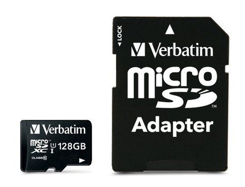 Verbatim Premium - Scheda di memoria flash (adattatore a SD in dotazione) - 128…