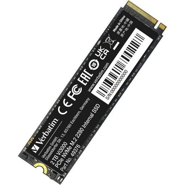 Verbatim Vi3000 - SSD - High Endurance - 2 TB - interno - M.2 2280 - PCIe 3.0 x…