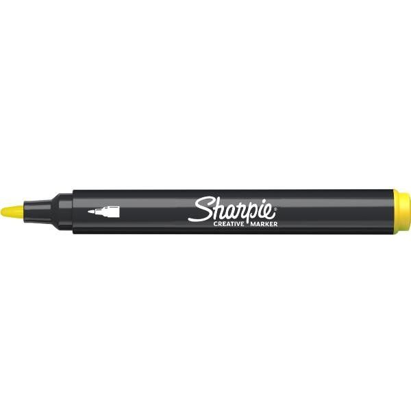 Sharpie 2218063, 1 pz, Giallo, Rotondo, Inchiostro a base acrilica