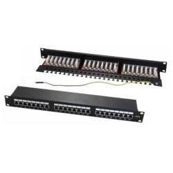 WP CABLING - Pannello cablaggio - montaggio su rack - RJ-45 X 24 - nero - 1U - …