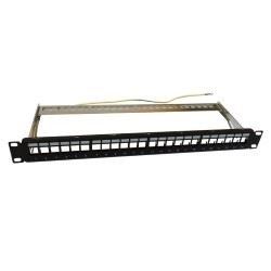 WP EUROPE PANN.1U PER 24 RJ45S KEYSTONE NE