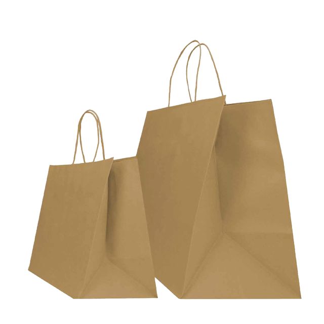 Shopper Twisted XLarge - maniglie cordino ritorto - 32 x 23 x 35 cm - carta bio…