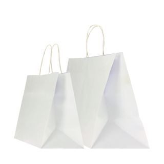 Shopper Twisted XLarge - maniglie cordino ritorto - 32 x 23 x 35 cm - carta kra…