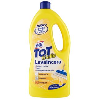 Smac Tot Giallo Lavaincera per pavimenti - cera di Carnauba - 1 L - Smac