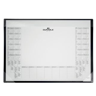 Sottomano in PP - con calendario e blocco appunti da 25 fogli - 60 x 43cm - ner…