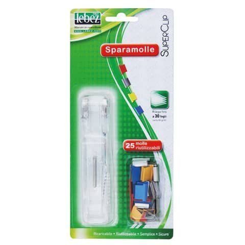 Sparamolle SuperClip - 25 mollette incluse - misure assortite - colori assortit…