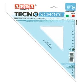 Squadra ARDA Linea Tecnoschool polistirolo termoresistente azzurro trasparente …