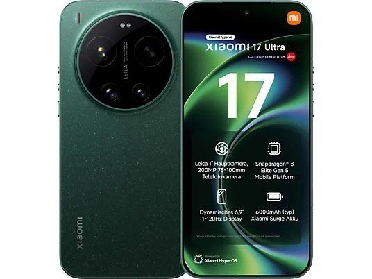 XIAOMI 17 ULTRA 5G DUAL SIM 6.9" OCTA CORE 512GB RAM 16GB 5G EUROPA STARLIT GRE…