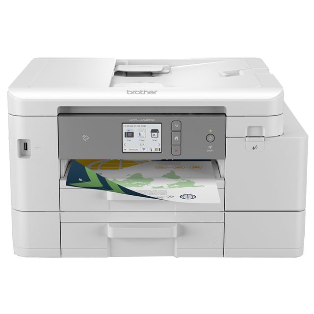 Brother MFC-J4540DWXL - Stampante multifunzione - colore - ink-jet - A4/Legal (supporti) - fino a 13 ppm (copia) - fino a 20 ppm (stampa) - 150 fogli - 14.4 Kbps - USB 2.0, LAN, Wi-Fi(n), NFC