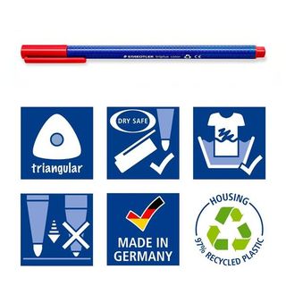 Staedtler ASTUCCIO ARROTOLABILE 20 PENNE TRIPLUS TRATTO 1 MM