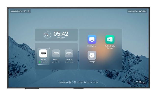 Yealink MeetingDisplay 75'' 165,1 cm (65") IPS 3840 x 2160 Pixel