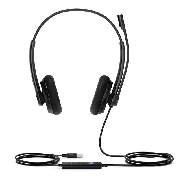Yealink UH34 Lite Dual Teams Auricolare Cablato A Padiglione Ufficio USB tipo A…