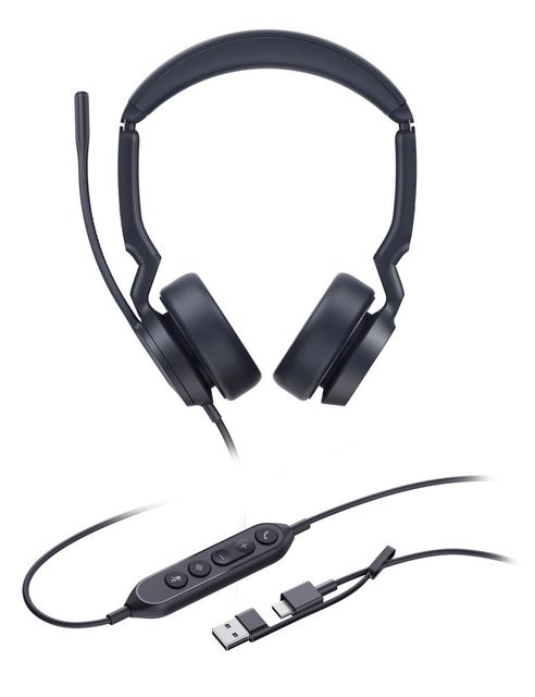 Yealink UH44 Dual UC USB-C/A Auricolare Cablato A Padiglione Ufficio USB Type-C…