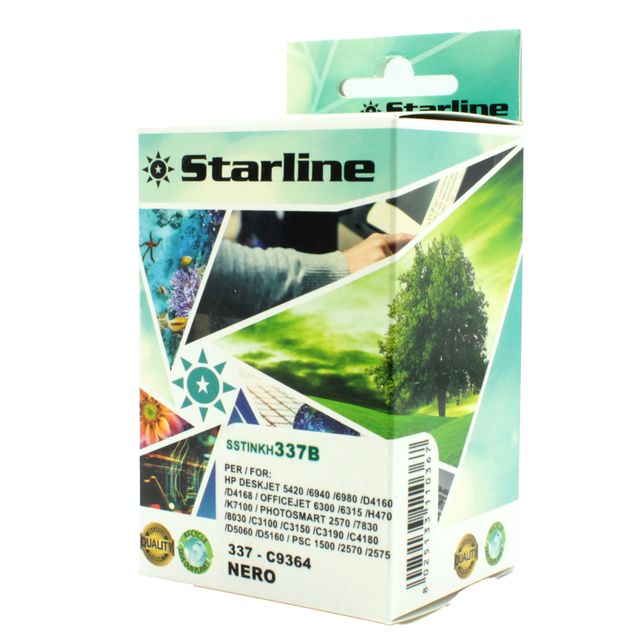 Starline - Cartuccia ink Compatibile - per HP 337 - Nero - C9364EE