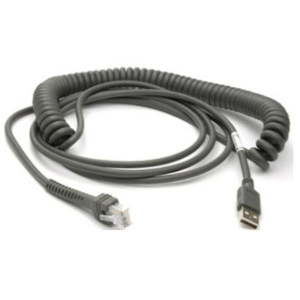 Zebra - Cavo USB - USB (M) - 5 - 12 V - 4.57 m - avvolto a spirale - per DS9300…