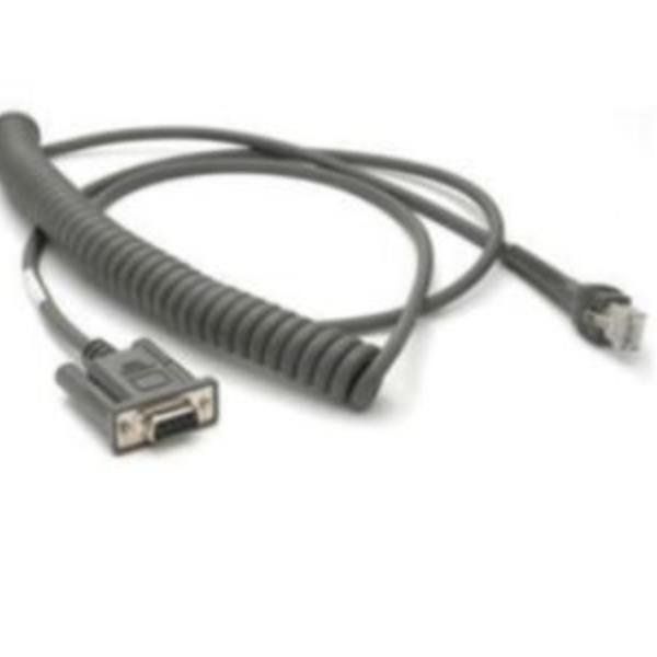 Zebra - Cavo seriale - alimentazione a DB-9 (F) - 2.74 m - avvolto a spirale - …