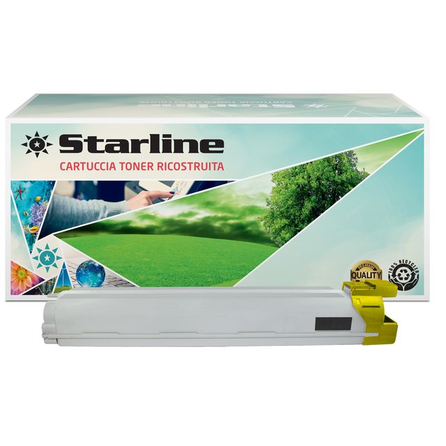 Starline - Toner Ricostruito - per Samsung CLX-9201 Series - Giallo - CLT-Y809S…