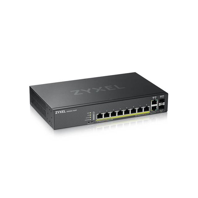 Zyxel GS2220-10HP - Switch - gestito - 8 x 10/100/1000 (PoE+) + 2 x combo Gigab…