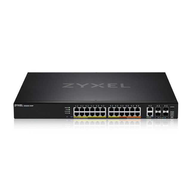 Zyxel XGS2220 Series XGS2220-30HP - Switch - 24-port GbE L3 access, NebulaFLEX …
