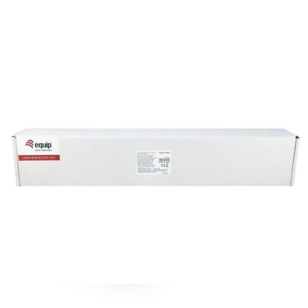 equip - Pannello cablaggio con gestione cavi - nero - 1U - 19" - 24 porte