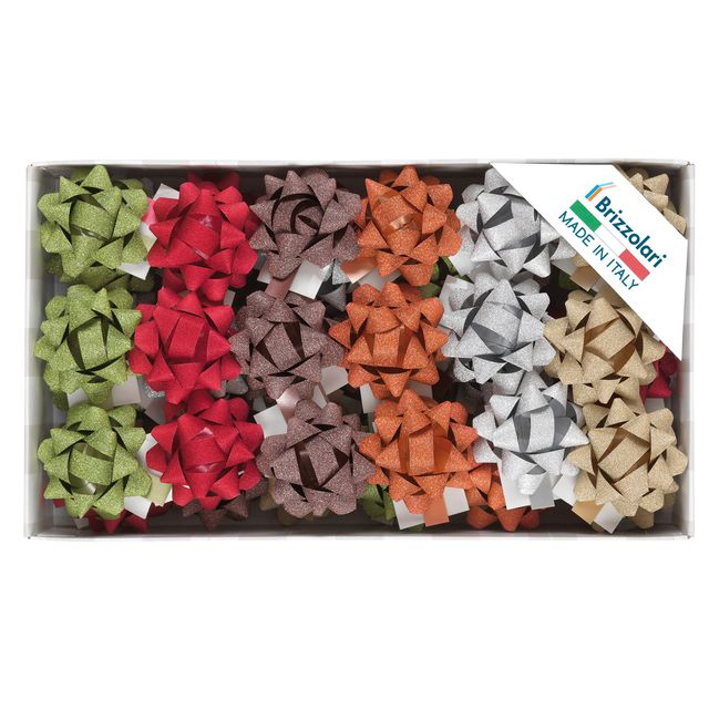 Stelle Glitty 68245 - 10 mm - diam. 5 cm - colori assortiti - Brizzolari - conf…