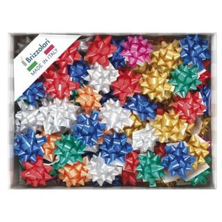 Stelle adesive per pacchi regalo Brizzolari 10 mm Ø 50 mm assortiti opaco conf.…