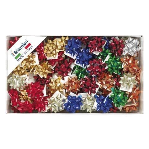 Stelle adesive per pacchi regalo Brizzolari 6,5 mm Ø 35 mm assortiti lucido con…