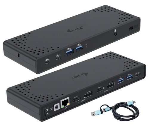 i-Tec - Docking station - USB-C / USB 3.0 / Thunderbolt 3 / Thunderbolt 4 - 2 x…