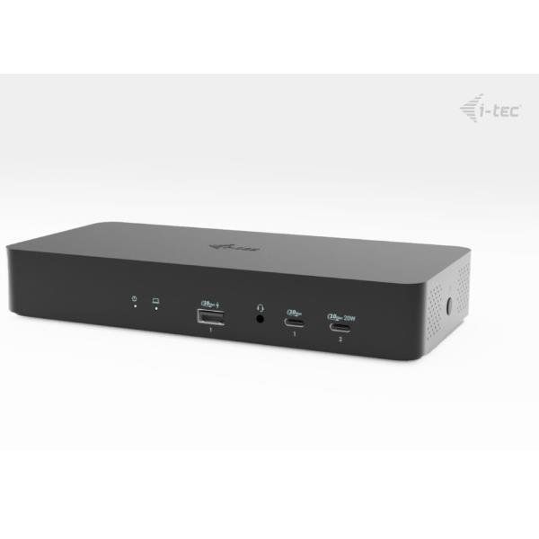i-tec Universal Intelligent Dual Display Docking Station + Power Delivery 100W,…