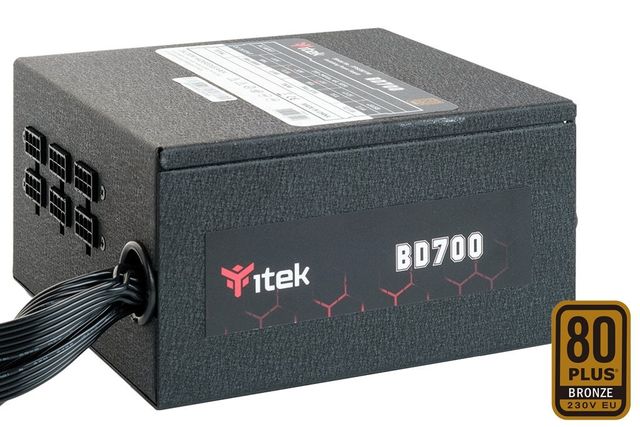 iTEK BD700 ALIMENTATORE ATX 700W 230V CERTIFICAZIONE 80 PLUS BRONZE RAFFREDDAME…
