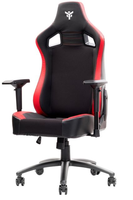 iTek Gaming Chair SCOUT PM30 - PVC e Tessuto, Braccioli 4D - Nero/Rosso