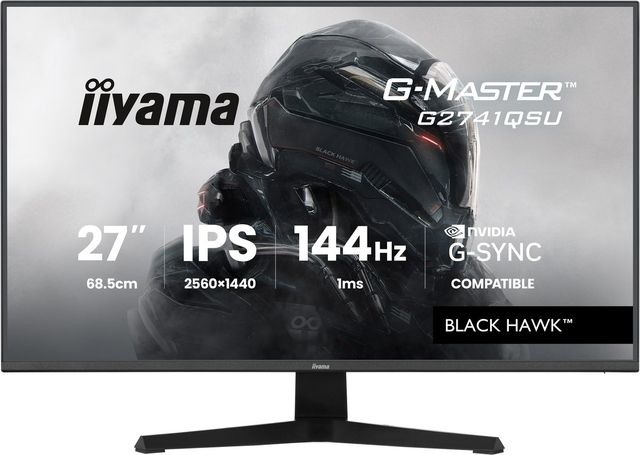 iiyama G-MASTER G2741QSU-B1, 68,6 cm (27ʺ), 2560 x 1440 Pixel, 4K Ultra HD, QLE…