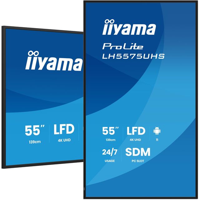 iiyama LH5575UHS-B2AG, Pannello piatto per segnaletica digitale, 138,7 cm (54.6…