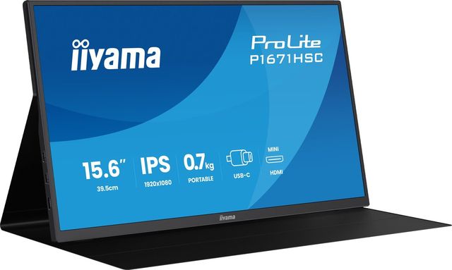 iiyama ProLite P1671HSC-B1, 39,6 cm (15.6ʺ), 1920 x 1080 Pixel, Full HD, LED, 3…