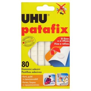 Supporti in gomma adesiva UHU Patafix - bianco - UHU - conf. 80 pezzi