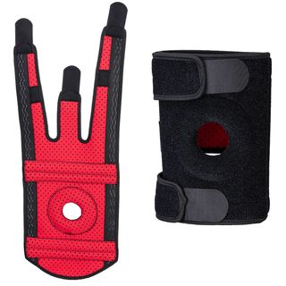Supporto per ginocchio a rotula aperta tg unica nero Portwest