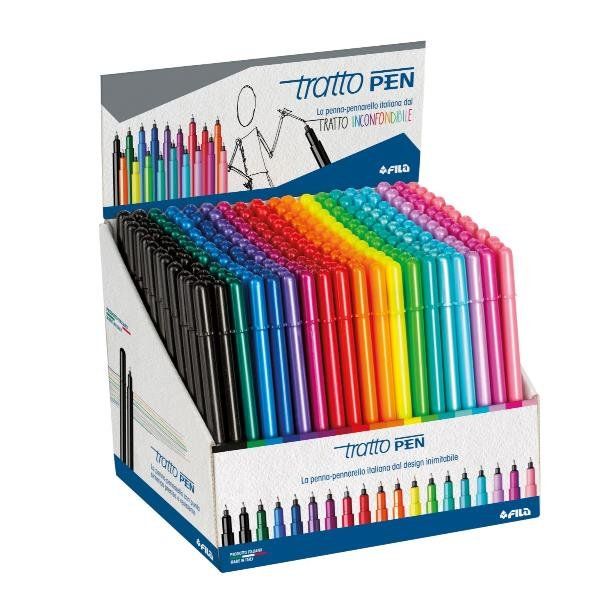 tratto Pen - Penna punta in fibra - colori assortiti - 0.5 mm (pacchetto di 228)