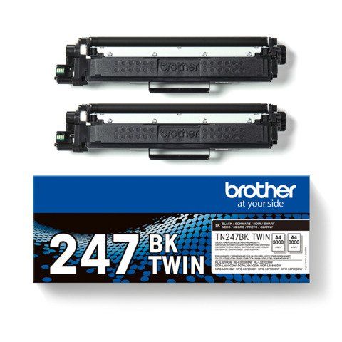 Brother TN247BK TWIN - Confezione da 2 - Alta resa - nero - originale - cartucc…