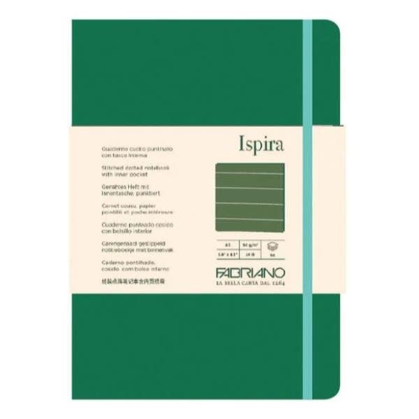 Taccuino Ispira - con elastico - copertina flessibile - A5 - 96 fogli - righe -…