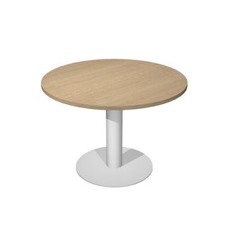 Tavolo riunione Agorà Direction - tondo - diametro 120 cm - H 73 cm - gamba met…