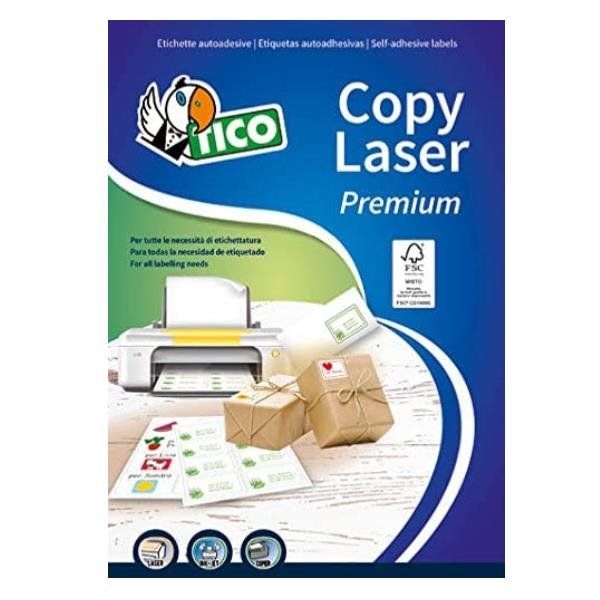 Tico Copy Laser Premium - Carta - Opaca - adesivo permanente - rivestito in sil…