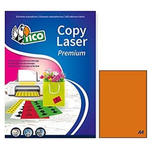 Tico Copy Laser Premium - Carta - adesivo permanente - arancione fluorescente -…