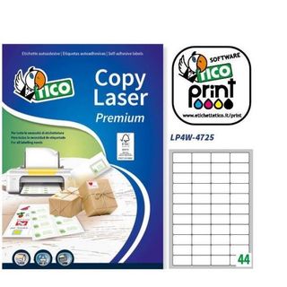 Tico Copy Laser Premium - Carta - adesivo permanente - bianco opco - 47.5 x 25.…
