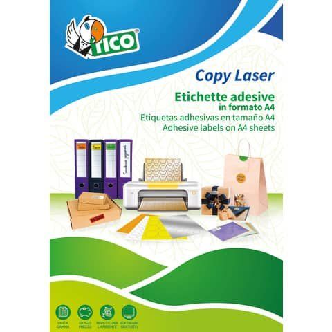 Tico Copy Laser Premium - Opaca - adesivo permanente - rivestito in silicone - …