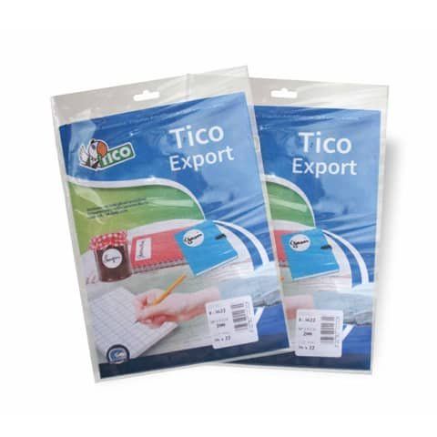 Tico Export - Carta - Satinata - autoadesivo permanente - bianco - 44 x 28 mm 1…