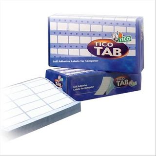 Tico TAB - Carta - adesivo permanente - perforato - bianco - 100 x 36.2 mm 4000…