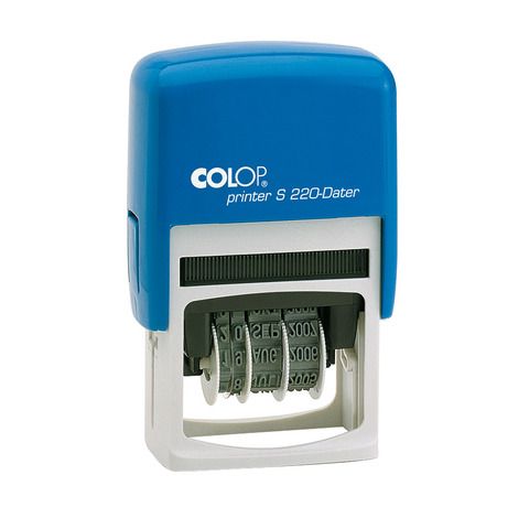 Timbro Colop S220 autoinchiostrante datario - 4x25 mm piastra non personalizzab…
