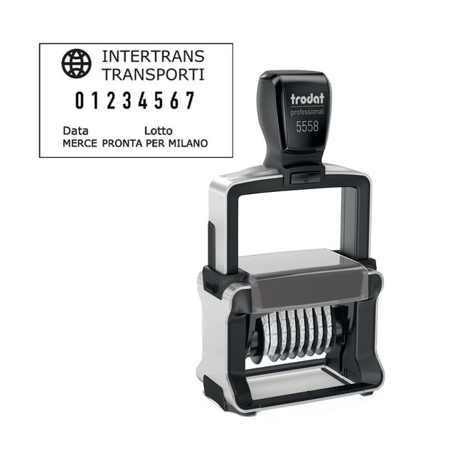 Timbro Professional 4.0 5558/PL Numeratore - 8 colonne - 5 mm - autoinchiostran…